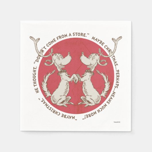 Dr. Seuss | De Grinch | Maximale kerstprijs Servet (Voorkant)