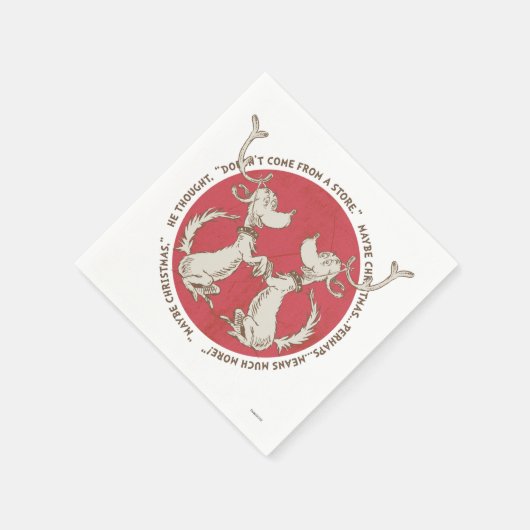 Dr. Seuss | De Grinch | Maximale kerstprijs Servet (Hoek)