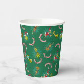 Dr. Seuss | De Grinch | Merry Grinchmas Pattern Papieren Bekers (Links)
