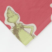 Dr. Seuss | De Grinch | Rode Kerstpatroon Fleece Deken (Hoek)