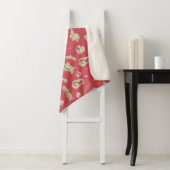 Dr. Seuss | De Grinch | Rode Kerstpatroon Sherpa Deken (In situ)