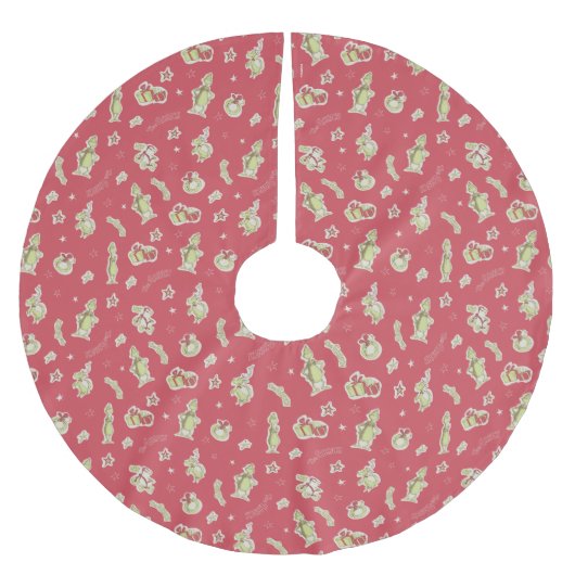 Dr. Seuss | De Grinch | Rood kerstpatroon Kerstboom Rok (Voorkant)