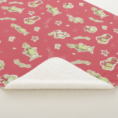 Dr. Seuss | De Grinch | Rood kerstpatroon Sherpa Deken (3/4)