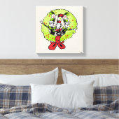 Dr. Seuss | De Grinch | Wanteskundige kerstfeestvr Canvas Afdruk (Insitu (Slaapkamer))