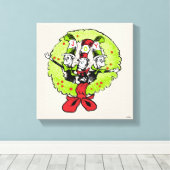Dr. Seuss | De Grinch | Wanteskundige kerstfeestvr Canvas Afdruk (Insitu (Houten vloer))