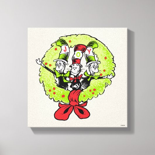 Dr. Seuss | De Grinch | Wanteskundige kerstfeestvr Canvas Afdruk (Voorkant)