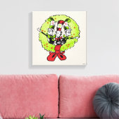 Dr. Seuss | De Grinch | Wanteskundige kerstfeestvr Canvas Afdruk (Insitu (Woonkamer))