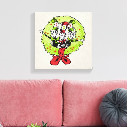 Dr. Seuss | De Grinch | Wanteskundige kerstfeestvr Canvas Afdruk (Insitu (Woonkamer))