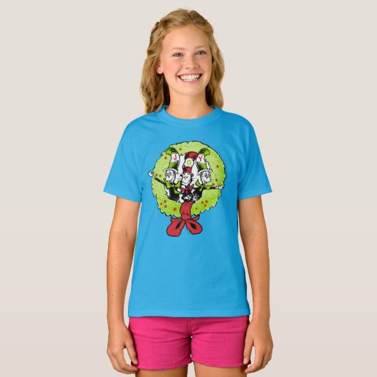 Dr. Seuss | De Grinch | Wanteskundige kerstfeestvr T-shirt (Voorkant volledig)