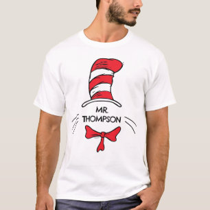 Dr. Seuss De Kat in de Hoed Aangepaste Leraar Na T-shirt