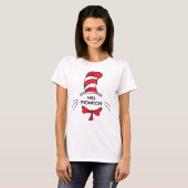 Dr. Seuss | De Kat in de Hoed Aangepaste naam doce T-shirt (Voorkant volledig)
