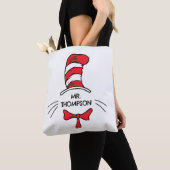 Dr. Seuss | De Kat in de Hoed Aangepaste naam lera Tote Bag (Dichtbij)