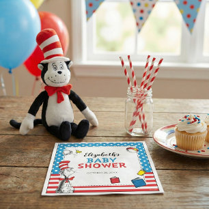 Dr. Seuss - De Kat in de Hoed Baby Borrelservetjes Servet