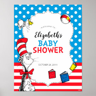 Dr. Seuss - De Kat in de Hoed Babyborrel Verwelkom Poster