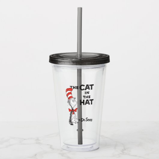 Dr. Seuss | De Kat in de Hoed Boek Acryl Drinkbeker (Voorkant)