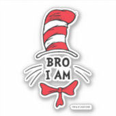 Dr. Seuss | De Kat in de Hoed - Broer Sticker (Voorkant)