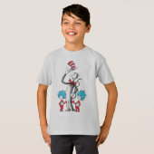 Dr. Seuss | De Kat in de Hoed, Ding 1 & Ding 2 T-shirt (Voorkant volledig)