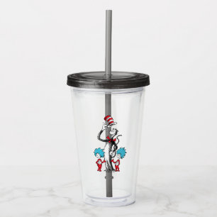 Dr. Seuss De Kat in de Hoed, Ding Een & Ding Twe Acryl Drinkbeker