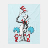 Dr. Seuss | De Kat in de Hoed, Ding Een & Ding Twe Fleece Deken (Voorkant)