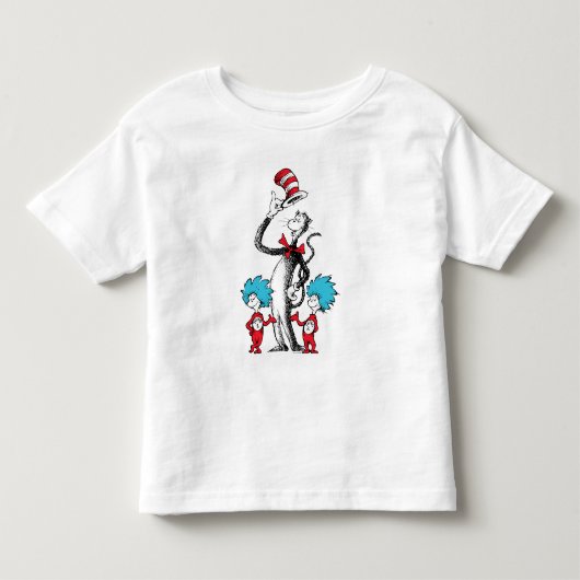 Dr. Seuss | De Kat in de Hoed, Ding Een & Ding Twe Kinder Shirts (Voorkant)