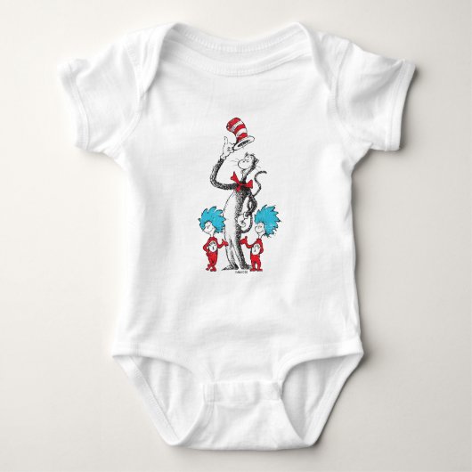 Dr. Seuss | De Kat in de Hoed, Ding Een & Ding Twe Romper (Voorkant)