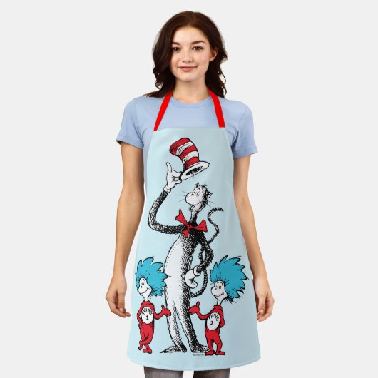 Dr. Seuss | De Kat in de Hoed, Ding Een & Ding Twe Schort (Gedragen)