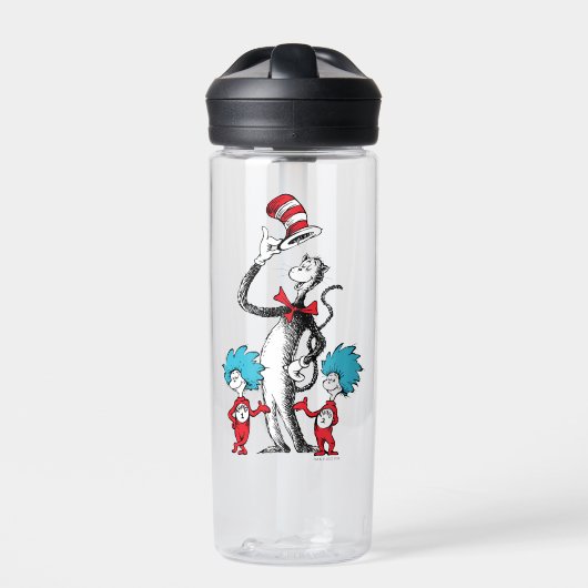 Dr. Seuss | De Kat in de Hoed, Ding Een & Ding Twe Waterfles (Voorkant)