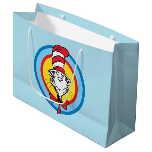 Dr. Seuss | De Kat in de Hoed Hoofd Grafisch Groot Cadeauzakje (Voorkant Gekanteld)