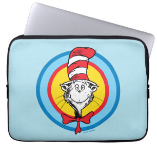 Dr. Seuss De Kat in de Hoed Hoofd Grafisch Laptop Sleeve