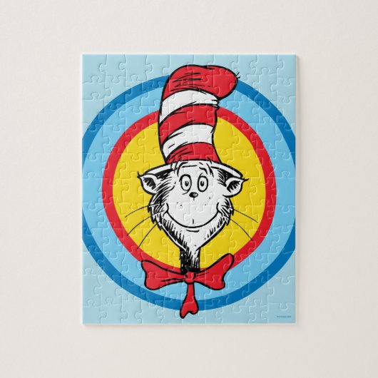 Dr. Seuss | De Kat in de Hoed Hoofd Grafisch Legpuzzel (Verticaal)
