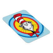 Dr. Seuss | De Kat in de Hoed Hoofd Grafisch Magneet (Rechterzijde)