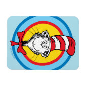 Dr. Seuss | De Kat in de Hoed Hoofd Grafisch Magneet (Horizontaal)