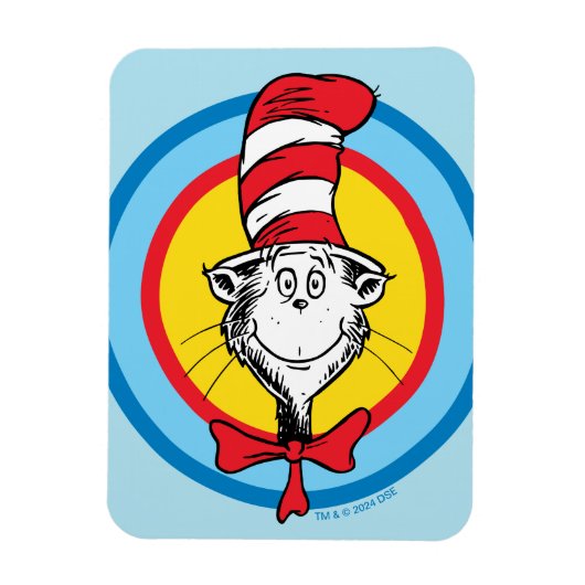 Dr. Seuss | De Kat in de Hoed Hoofd Grafisch Magneet (Verticaal)