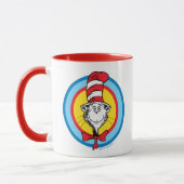 Dr. Seuss | De Kat in de Hoed Hoofd Grafisch Mok (Links)