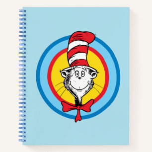 Dr. Seuss De Kat in de Hoed Hoofd Grafisch Notitieboek