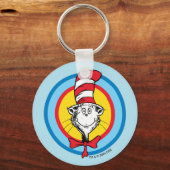 Dr. Seuss | De Kat in de Hoed Hoofd Grafisch Sleutelhanger (Achterkant)