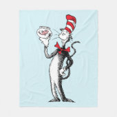 Dr. Seuss | De Kat in de Hoed & Krinklebine Fleece Deken (Voorkant)