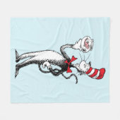 Dr. Seuss | De Kat in de Hoed & Krinklebine Fleece Deken (Voorkant (Horizontaal))