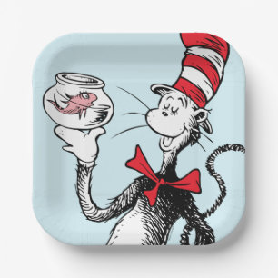 Dr. Seuss De Kat in de Hoed & Krullebol Papieren Bordje