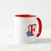 Dr. Seuss De Kat in de Hoed - Lezen Monogram F Mok (Voorkant rechts)