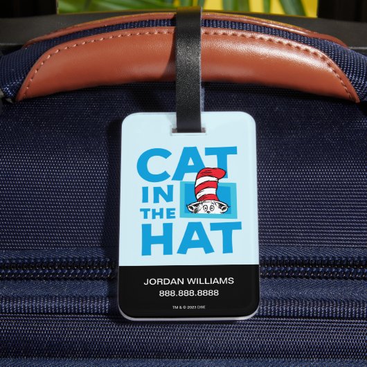 Dr. Seuss | De Kat in de Hoed Logo Bagagelabel (Achter Insitu 4)