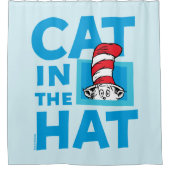 Dr. Seuss | De Kat in de Hoed Logo Douchegordijn (Voorkant)