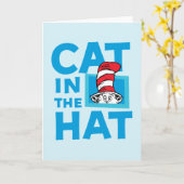 Dr. Seuss | De Kat in de Hoed Logo Kaart (Gele Bloem)