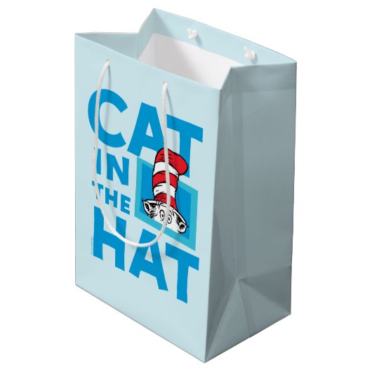 Dr. Seuss | De Kat in de Hoed Logo Medium Cadeauzakje (Achterkant Gekanteld)