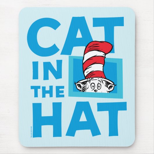 Dr. Seuss | De Kat in de Hoed Logo Muismat (Voorkant)