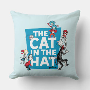 Dr. Seuss De Kat in de Hoed Logo - Personages Kussen