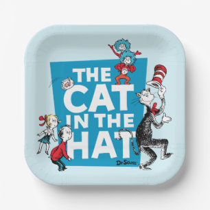 Dr. Seuss De Kat in de Hoed Logo - Personages Papieren Bordje