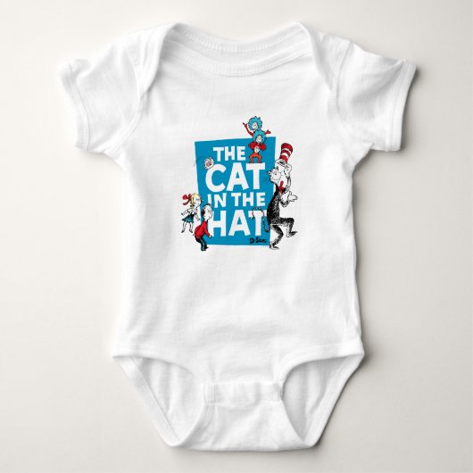 Dr. Seuss | De Kat in de Hoed Logo - Personages Romper (Voorkant)