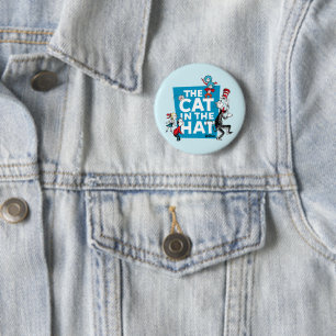 Dr. Seuss De Kat in de Hoed Logo - Personages Ronde Button 5,7 Cm