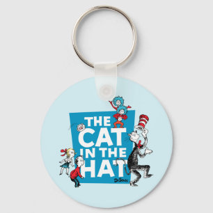 Dr. Seuss De Kat in de Hoed Logo - Personages Sleutelhanger